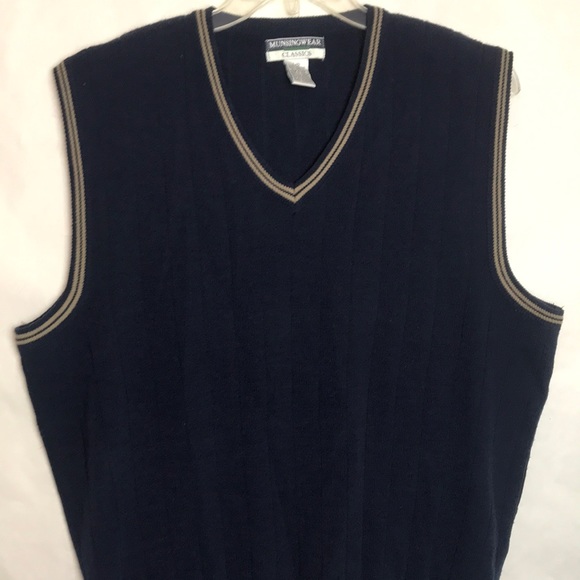 Vintage Other - Gently used condition vintage mens oversized academia v-neck cable knit vest